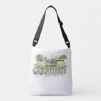 Fun Humor Golf Golfing Quote Life Choices Axelväska