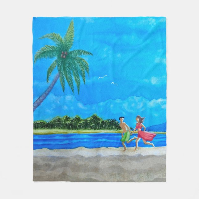 Fun in the Sun Run Fleecefilt (Framsidan)