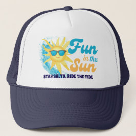 Fun in the Sun – Stay Salty, Ride the Tide Beach Keps