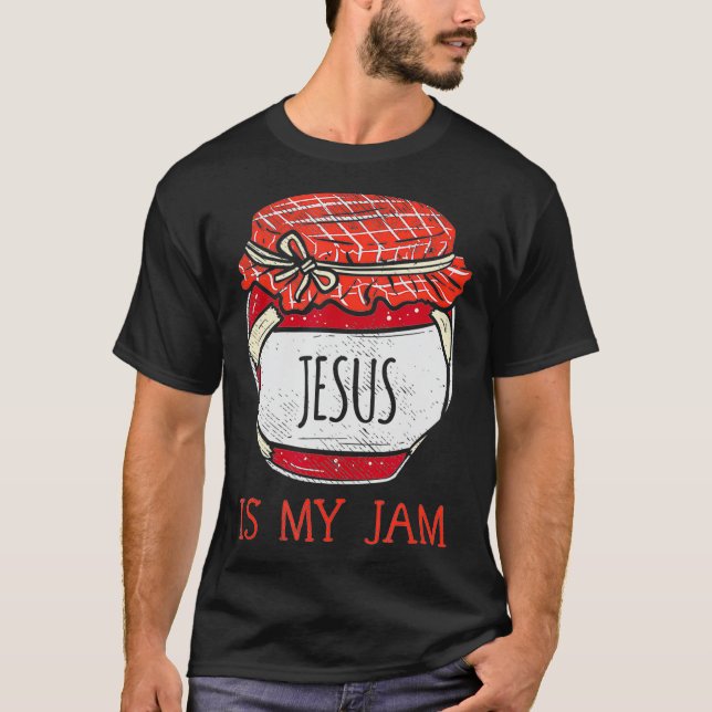 Fun Inspirational Religious Meme  Cute Jesus Is My T Shirt (Framsida)