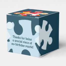 Fun Jigsaw Puzzle Kids Birthday Thank You Cube Presentaskar