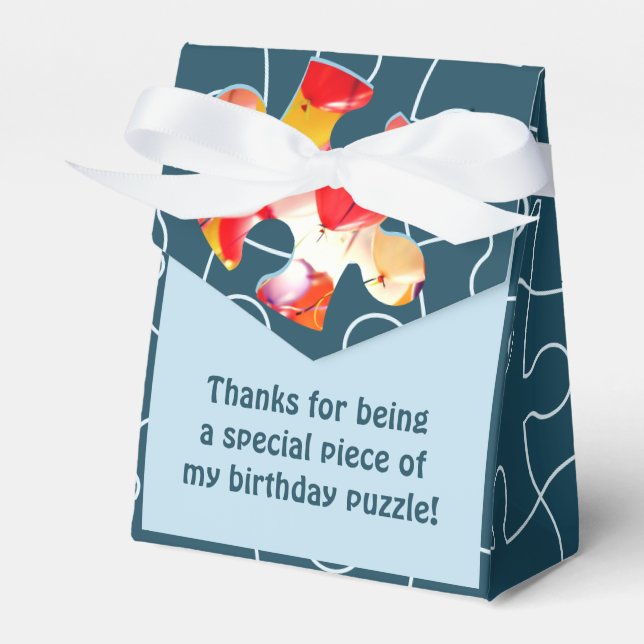 Fun Jigsaw Puzzle Kids Happy Birthday Thank You Presentaskar (Framsidan Sidan)