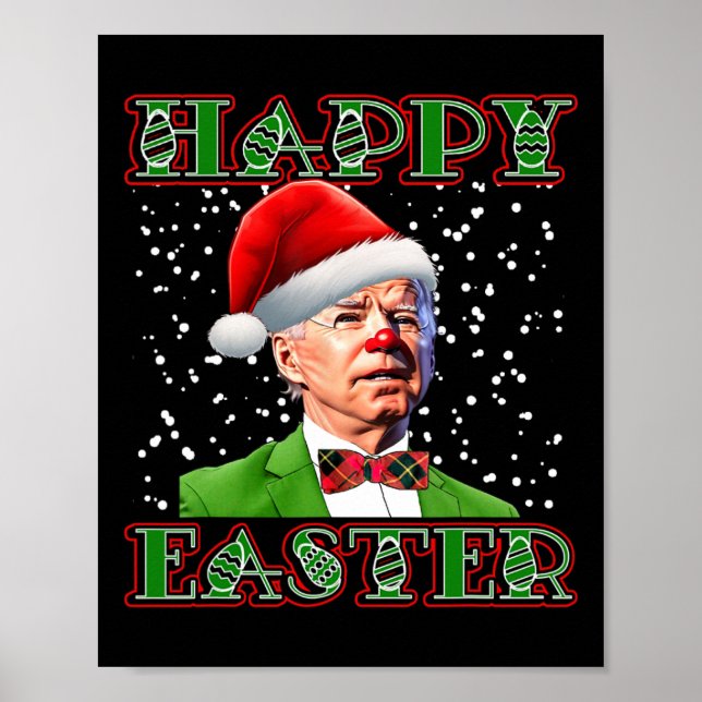 Fun Joe Biden Christmas Confused Easter Biden  Poster (Framsidan)