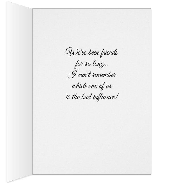 Fun Keeping in Touch Call Me BFF Friends antique  OBS Kort (Insidan (Höger))