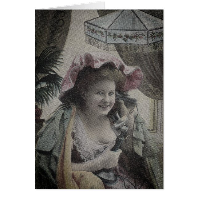 Fun Keeping in Touch Call Me BFF Friends antique  OBS Kort (Framsidan)