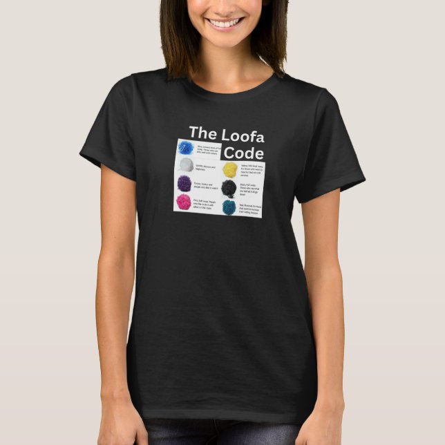 Fun Loofah Apparel The Loofa Code T Shirt (Framsida)