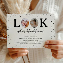 Fun Look's Who's 21' 2 x photo 21st Birthday