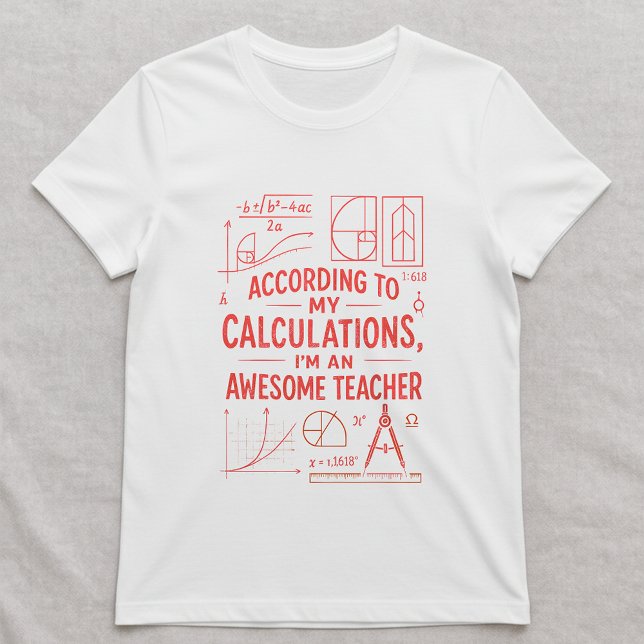 Fun Math Teacher Shirt; Best Teacher Ever T Shirt (Skapare uppladdad)