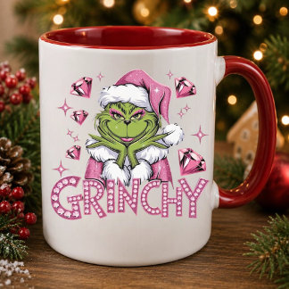 Fun "Merry Grinchmas" coffee mug Mugg