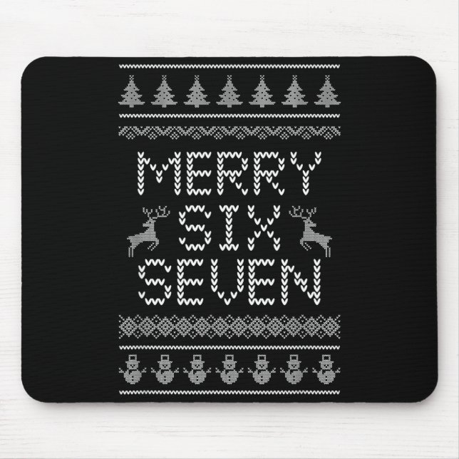 Fun Merry Six Seven 6 7 Meme Design Christmas Humo Musmatta (Framsidan)