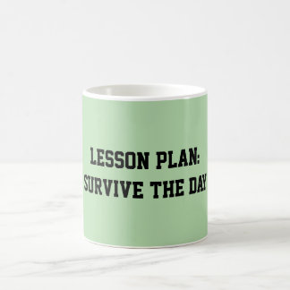 Fun Mint Green Sarcastic quote for teachers Kaffemugg