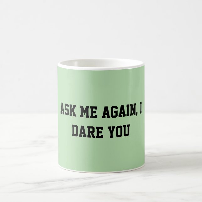 Fun Mint Green Sarcastic Quote Teacher Kaffemugg (Center)