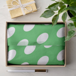 Fun Modern Elliptical Polka Dots On Bright Green