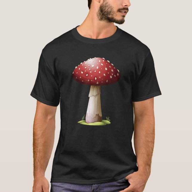 Fun Mushrooms Foraging Mycology Fungi Cool Mushroo T Shirt (Framsida)