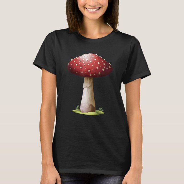 Fun Mushrooms Foraging Mycology Fungi Cool Mushroo T Shirt (Framsida)