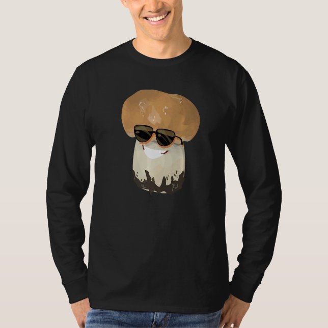Fun Mushrooms Foraging Mycology Fungi Happy Mushro T Shirt (Framsida)