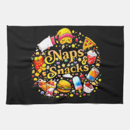 fun Naps & Snacks Kitchen Towels   Kökshandduk