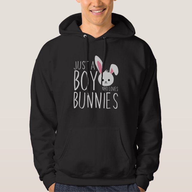 Fun not your average bunny cute rabbit hoodie (Framsida)