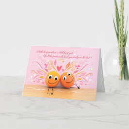 Fun Oranges Valentine's Day Card Kort