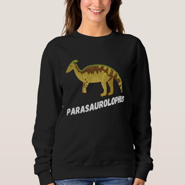 Fun Parasaurolophus Dinosaur T Shirt (Framsida)