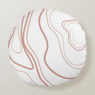 Fun Pink Pillow Rund Kudde