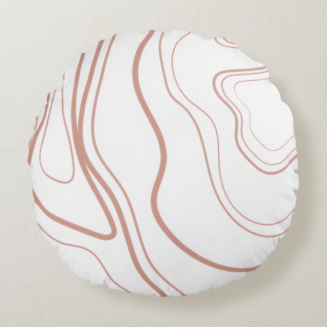 Fun Pink Pillow Rund Kudde (Framsidan)