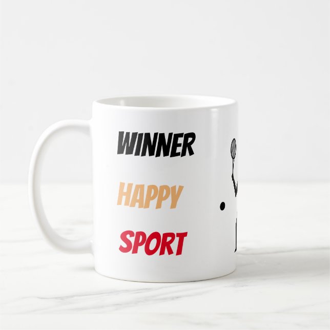 Fun player tennis  kaffemugg (Vänster)