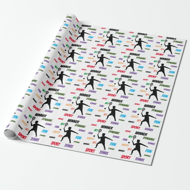 Fun player tennis  presentpapper (Utrullad)