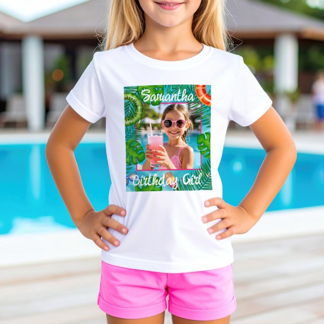 Fun Pool Party Guest of Honor T-Shirt (Skapare uppladdad)