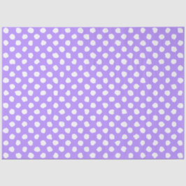 Fun Purple With Irregular White Polka Dots