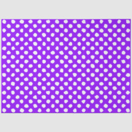 Fun Purple With Irregular White Polka Dots