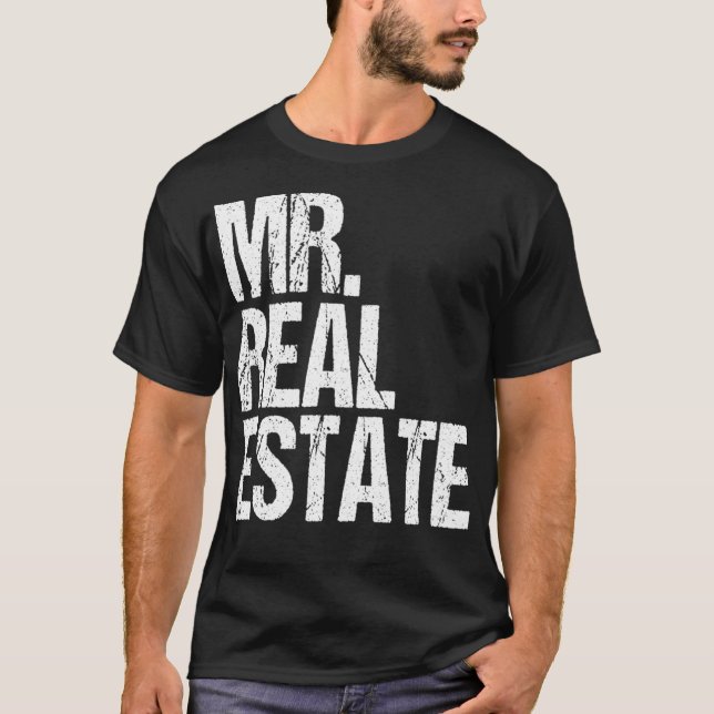 Fun Real Estate Agent Broker Investor Residential  T Shirt (Framsida)