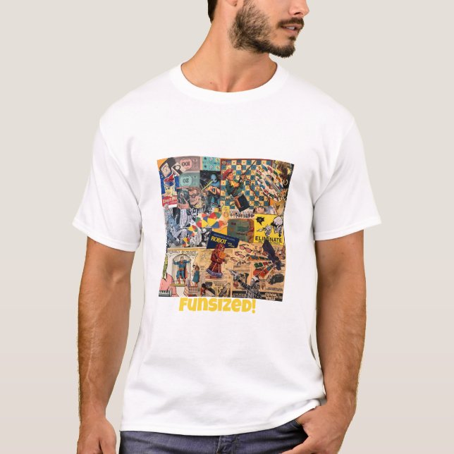 Fun retro collage t shirt (Framsida)