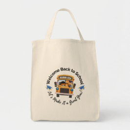 Fun School Bus Tote for Kids Tygkasse