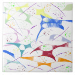 Fun Shapes And Splatters Kakelplatta<br><div class="desc">Fun Shapes And Splatters ceramic tile</div>