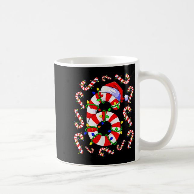 Fun Six Seven 6 7 Meme Design Couples Christmas Ca Kaffemugg (Höger)