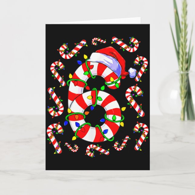 Fun Six Seven 6 7 Meme Design Couples Christmas Ca Kort (Framsida)