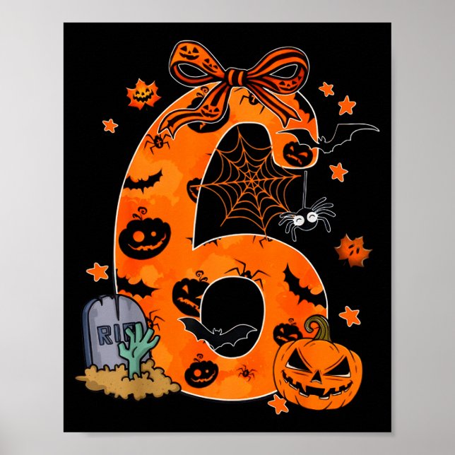 Fun Six Seven 6 7 Meme Design Couples Halloween  Poster (Framsidan)