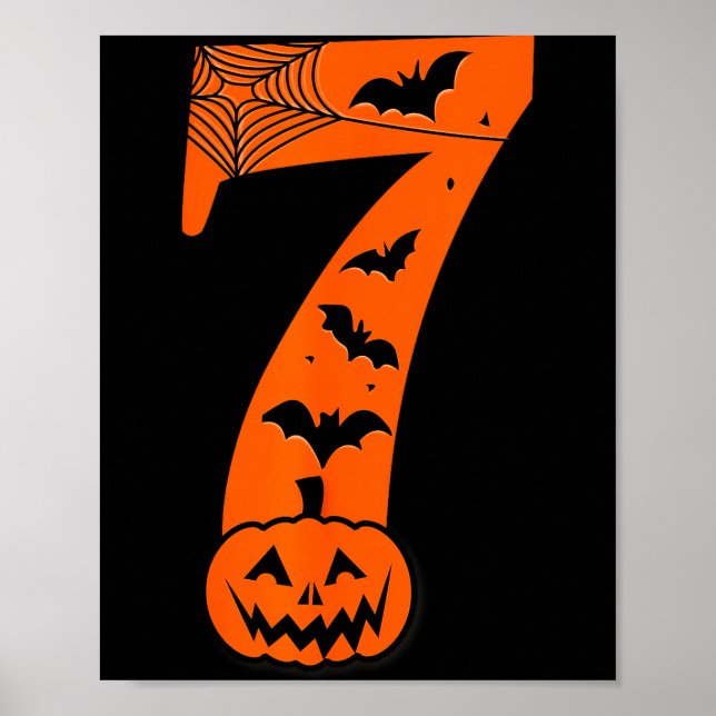 Fun Six Seven 6 7 Meme Design Couples Halloween  Poster (Framsidan)