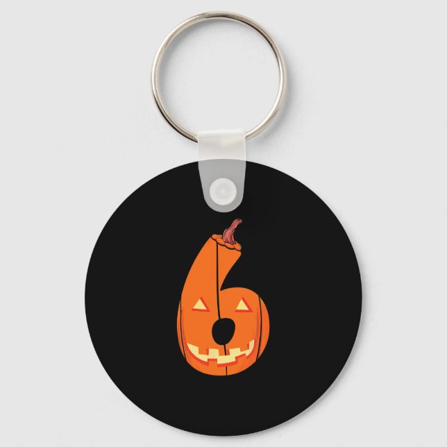 Fun Six Seven 6 7 Meme Design Couples Halloween Pu Nyckelring (Framsida)