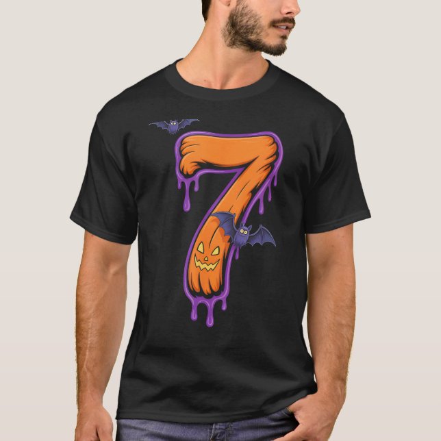 Fun Six Seven 6 7 Meme Design Couples Halloween  T Shirt (Framsida)
