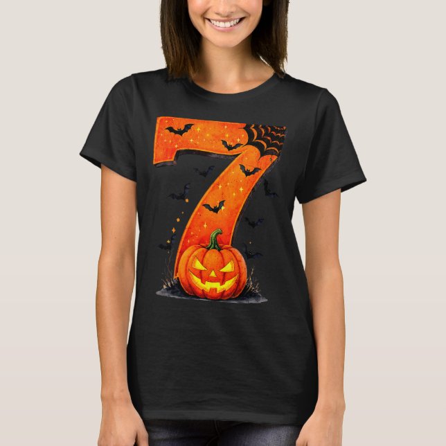 Fun Six Seven 6 7 Meme Design Couples Halloween  T Shirt (Framsida)