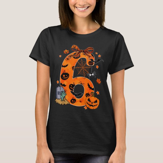 Fun Six Seven 6 7 Meme Design Couples Halloween  T Shirt (Framsida)