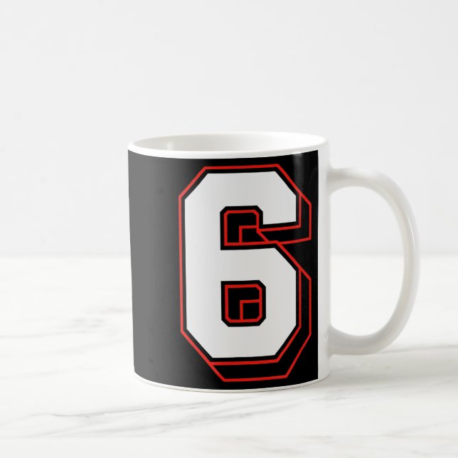 Fun Six Seven 6 7 Meme Design  Kaffemugg (Höger)