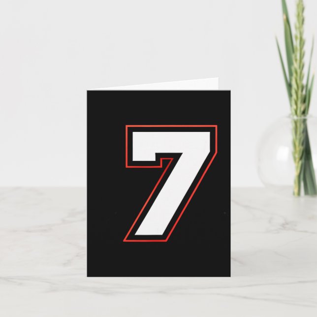 Fun Six Seven 6 7 Meme Design  Kort (Framsida)