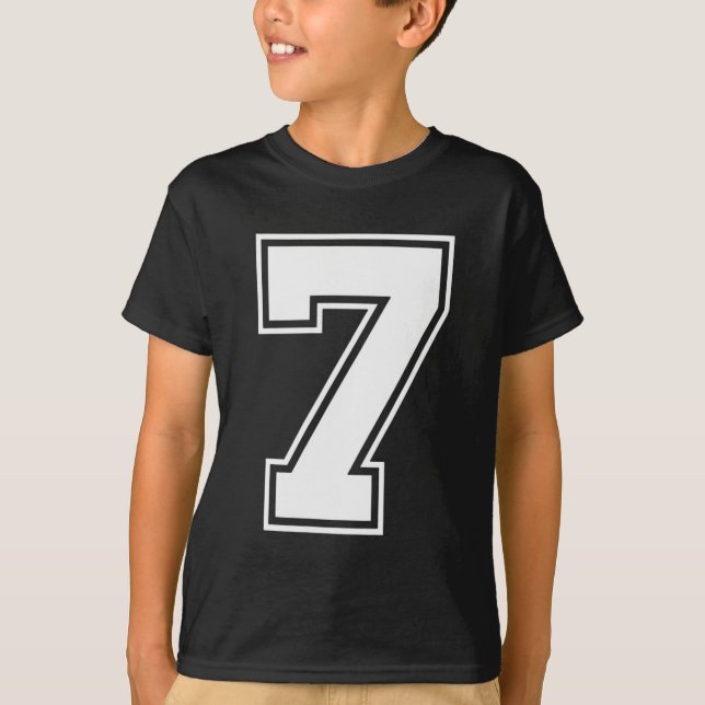 Fun Six Seven 6 7 Meme Design  T Shirt (Framsida)