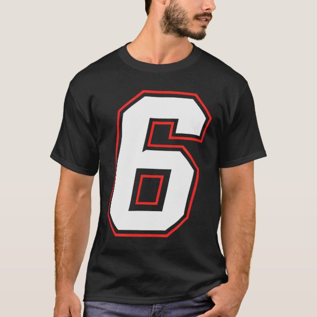 Fun Six Seven 6 7 Meme Design  T Shirt (Framsida)