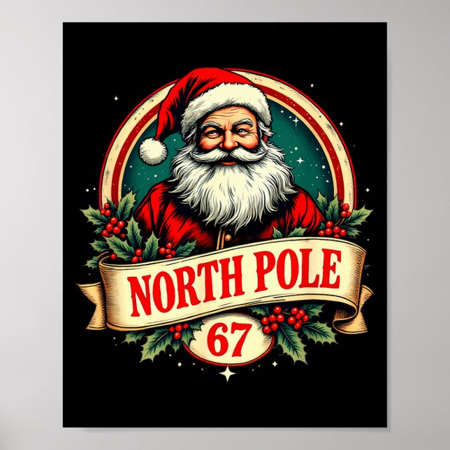 Fun Six Seven Meme Design – Internet Energy - Xmas Poster (Framsidan)