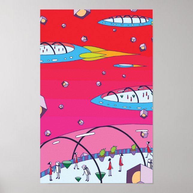 Fun space journey aboard a fleet of ships. poster (Framsidan)