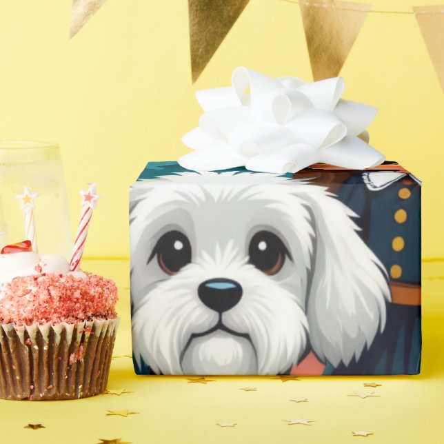 Fun Spooky Gift Wrap with Pumpkins, Ghosts & Bats Presentpapper (Födelsedagsfest)